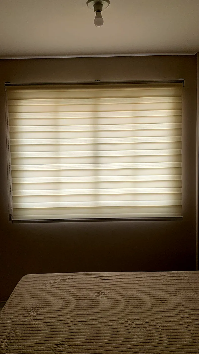 Projeto Labert: persiana double vision em quarto